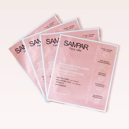 Image de SAMPAR - Pack de 4 masques Hydrafuse Collagène 4h