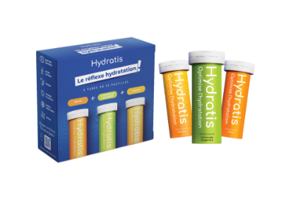 Image de HYDRATIS - 3 tubes de 10 pastilles effervescentes d'hydratation