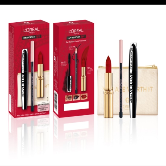 Image sur L'Oréal - I Am Worth It Rouge Routine Makeup Set rouge